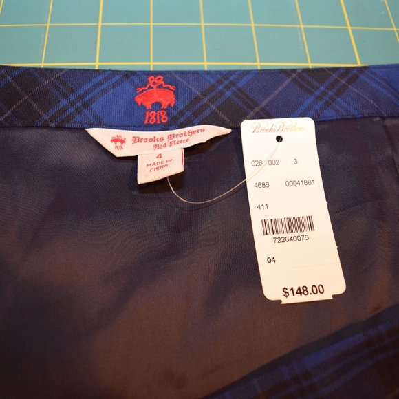 NWT Brooks Brothers Wrap Skirt size 4 - Picture 8 of 8